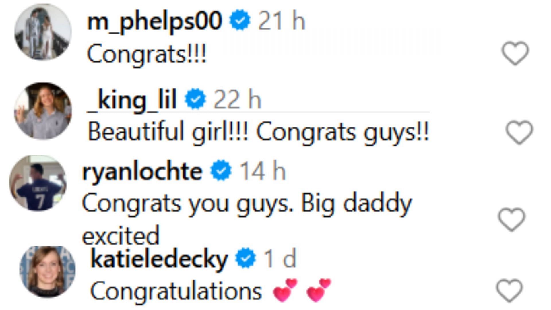 Screenshot of comments (Image via IG/@meghandressel)